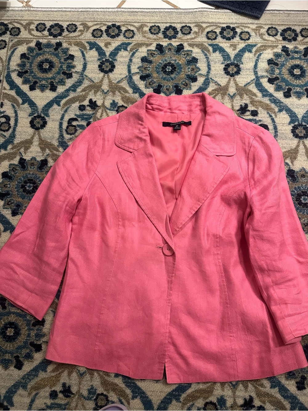 Chadwicks Pink Blazer Size 4P Petite